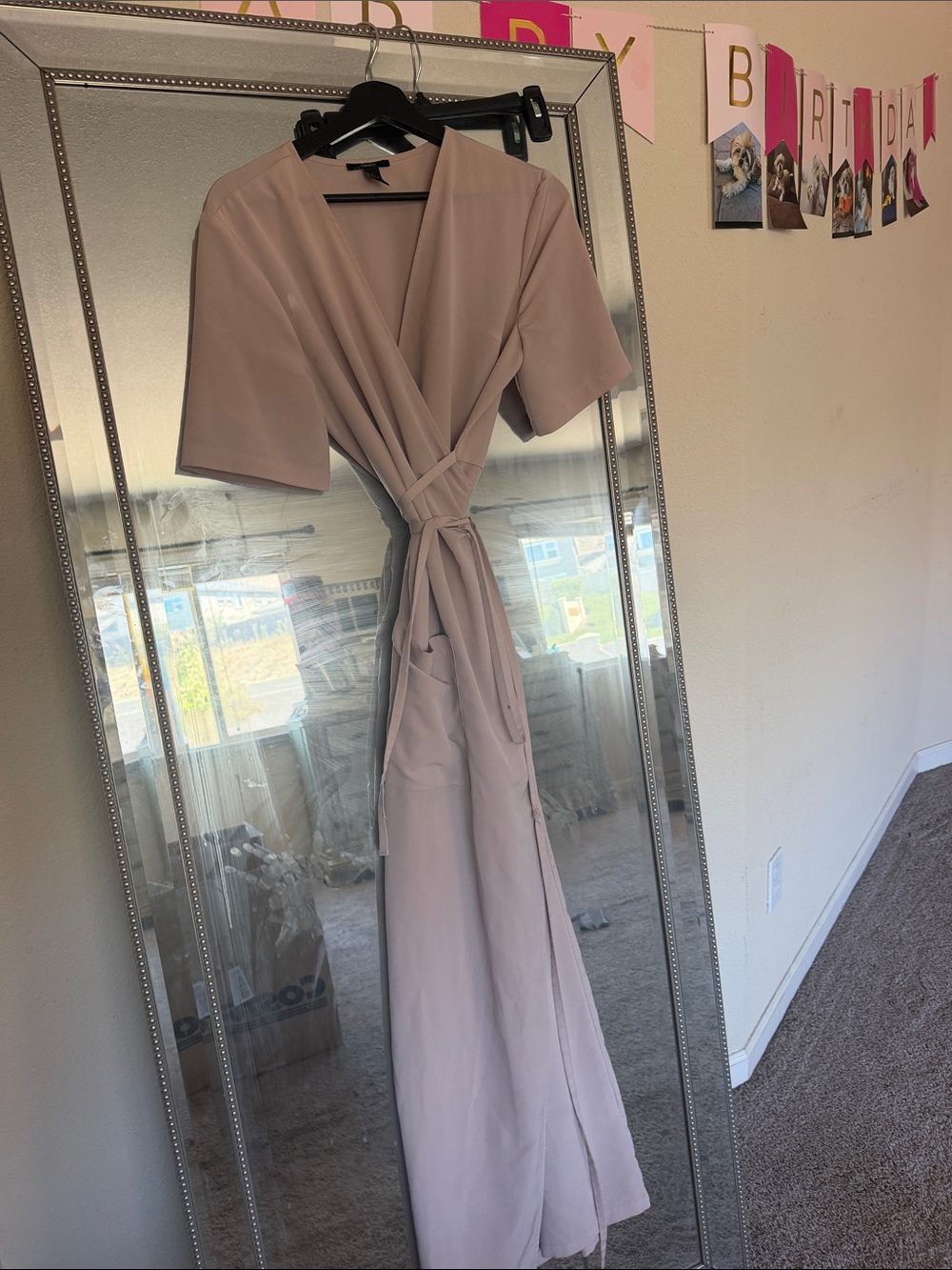 Forever 21 Dusty Mauve Wrap Maxi Dress